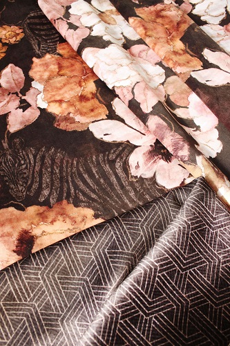 Out Of Africa Sarabi African Sky Printed Velvet Fabric (140cm Wide) (copy)