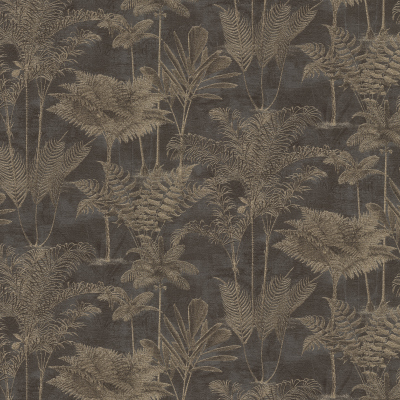 Silkhouse Casa Mila - Osmunda Wallpaper in Carbon