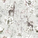 Out Of Africa Ozzie Mist Printed Cotton Fabric (280cm Wide)