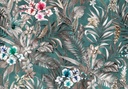 Out Of Africa Pia Jade Printed Velvet Fabric (140cm Wide)