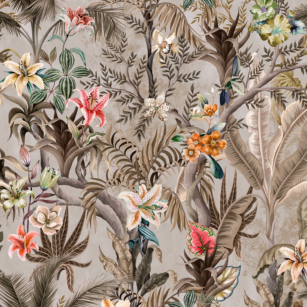 Velvet Fever Ecuador Stone Digitally Printed Velvet (140cm Wide)