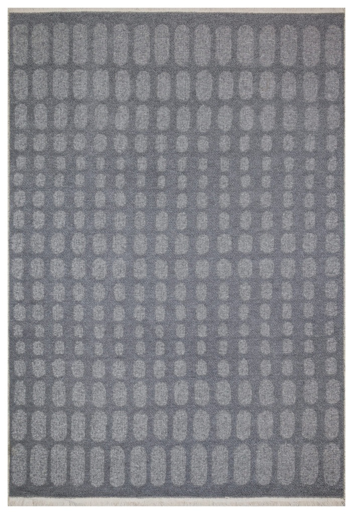 Cobblestone Cement Stripe Rug - Silkhouse 200×290 cm Low Pile