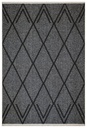 Crossland Anthracite Geometric Rug - Silkhouse 160×220 cm Low Pile