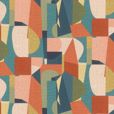 Silkhouse Casa Mila - Arte Wallpaper in Terracotta