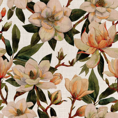 Silkhouse Bloomingdale - Kioto Botanical Dual-Purpose Fabric in Spring (280cm Wide)
