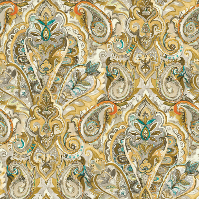 Silkhouse Bloomingdale - Sintra Botanical & Classic Dual-Purpose Fabric in Lemoncello (280cm Wide)