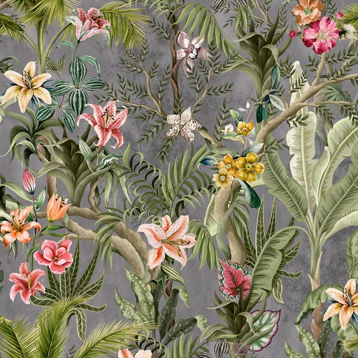 Velvet Fever Ecuador Fog Digitally Printed Velvet (140cm Wide)