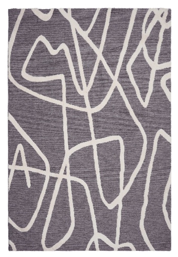 Silkhouse Sketchy Slate Rug 155×225 cm Abstract Low Pile